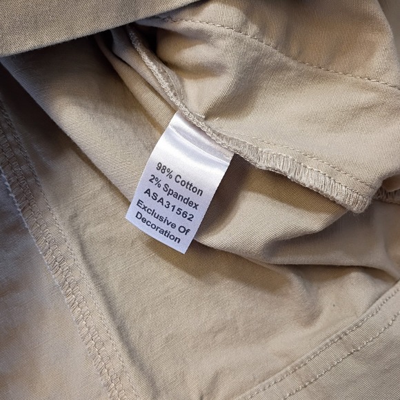 Appleseed's Long Sleeve Button Down Blazer Size Petite Medium‎ Pink Floral Khaki - Picture 5 of 14